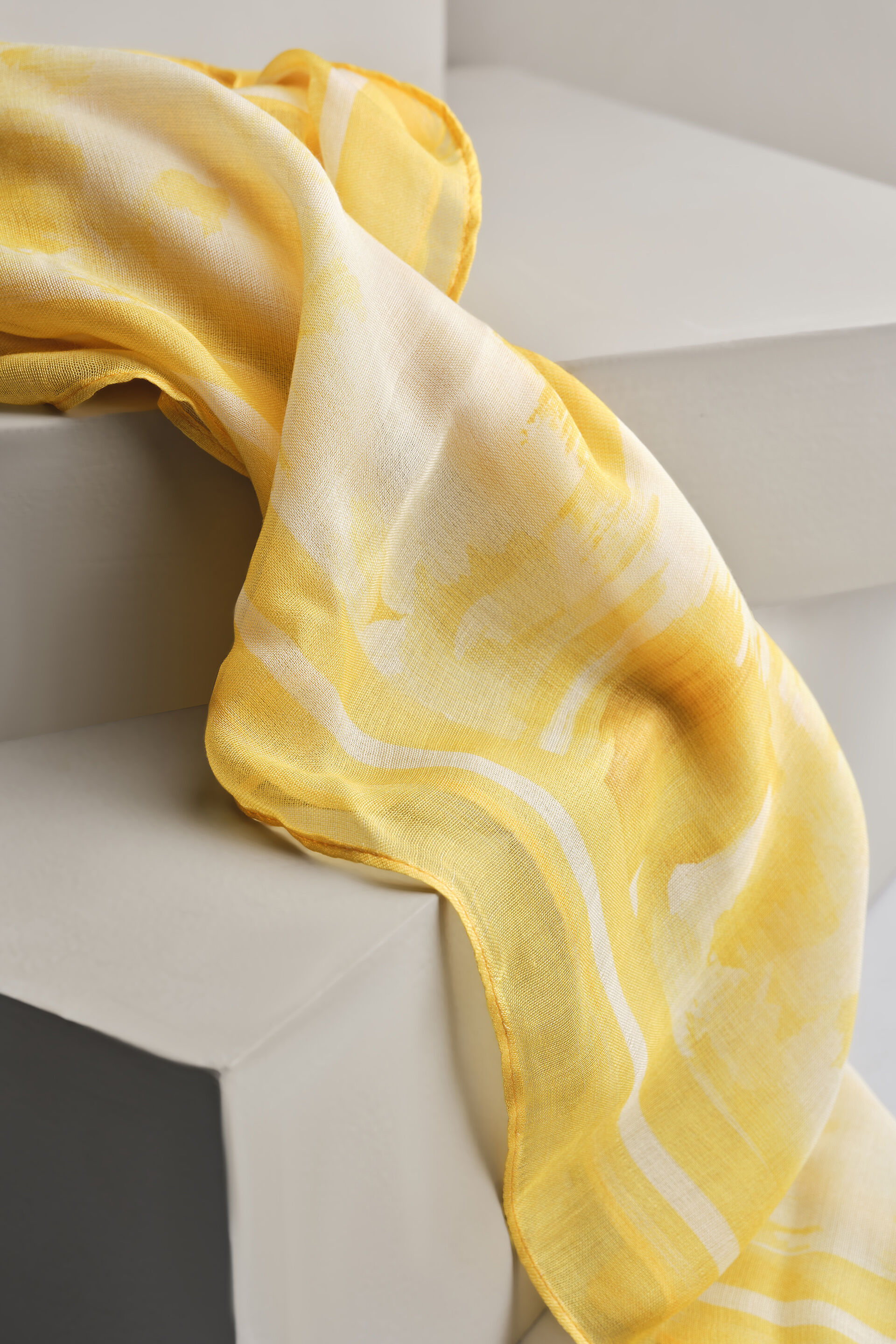 Yellow Brush Stroke Scarf, , image 2